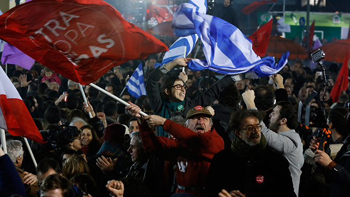 ‘If they can do it in Greece, we can do it here!’ British left stage Greek embassy demo