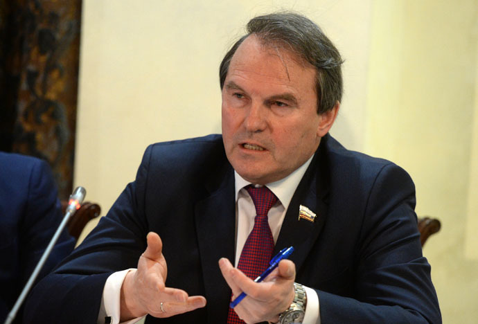 Igor Morozov, member of the Federation Council's International Affairs Committee (RIA Novosti/Mikhail Voskresenskiy)