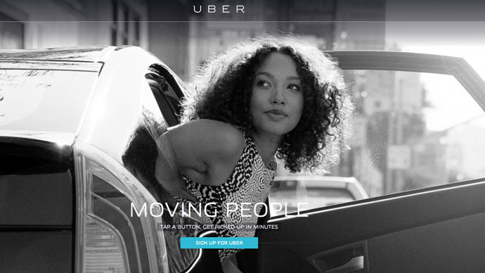 screenshot from uber.com