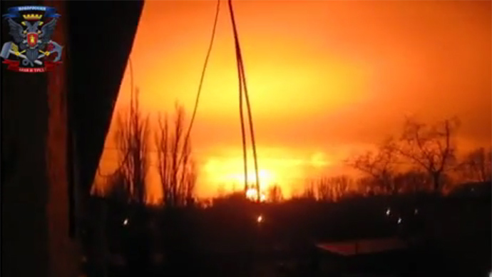 Huge explosion at Donetsk chemical plant, Kiev blames ‘dropped cigarette butt’ (VIDEO)