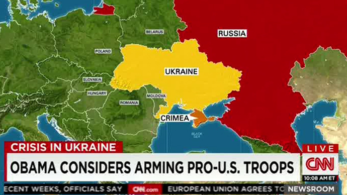 Freudian slip? CNN says Obama considers arming pro-US troops...in Ukraine