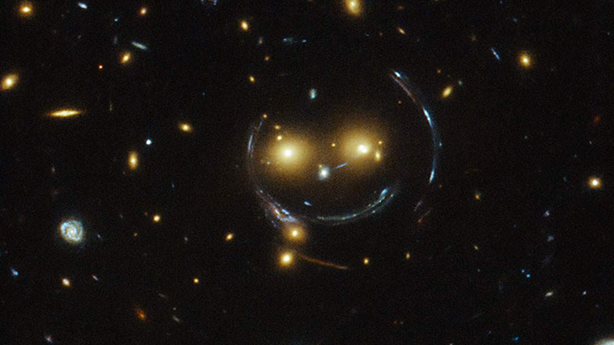 ​Say cheese! Hubble telescope captures extraterrestrial smiley face