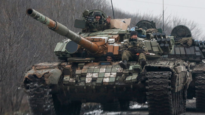 A Ukrainian army tank. Reuters / Maxim Shemetov