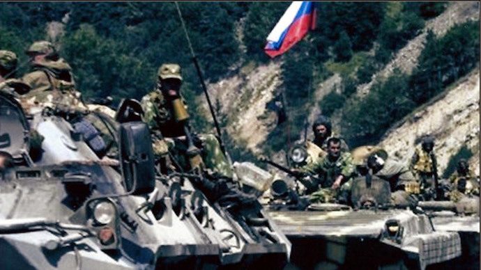 Russian tanks, soldiers / Photo provided by Sen. Inhofe
