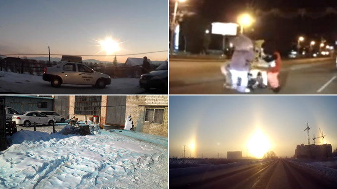 Chelyabinsk mystery zone: Blue snow, three Suns, meteorite explosion (VIDEOS)