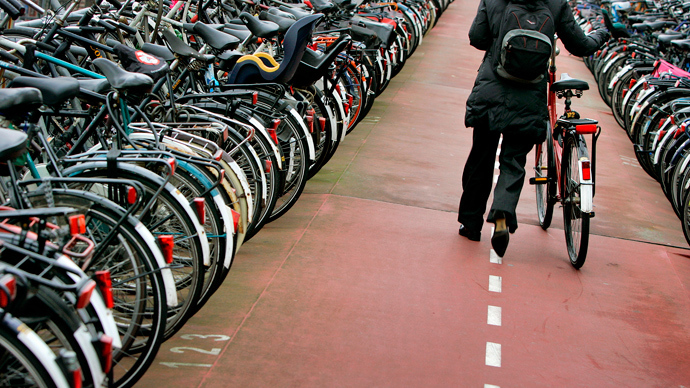 Bike blockade! Cycle-clogged Amsterdam mulls underwater parking