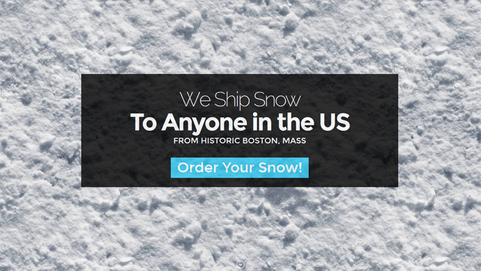 Snow business: Massachusetts man sells bottled blizzard for $19.99