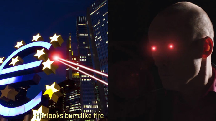 'V for Varoufakis!' Greek finance minister burns EU with laser eyes (VIDEO)