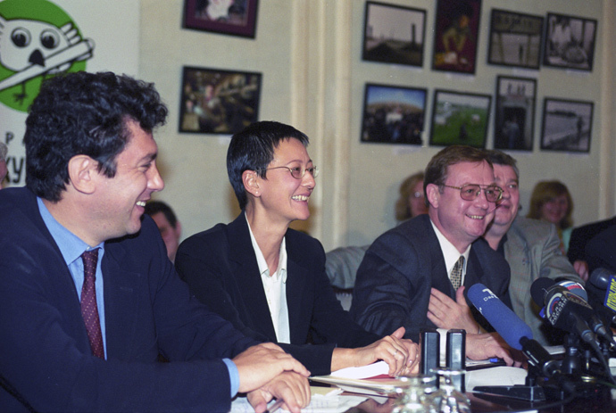 Boris Nemtsov, Irina Khamada, Sergey Stepashin, 1999 (RIA Novosti / Vladimir Fedorenko) 