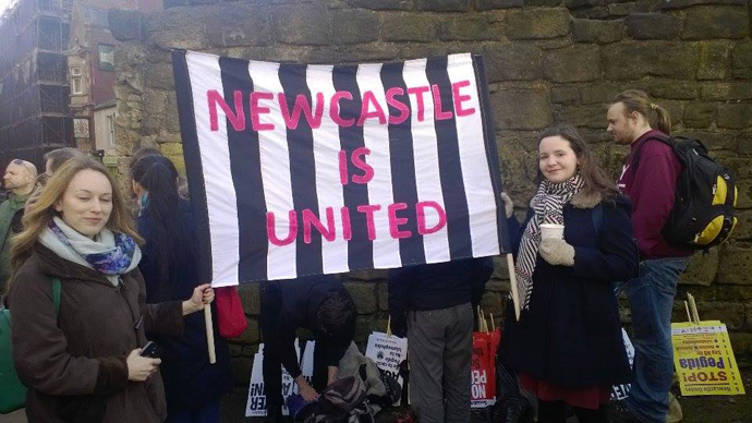 The anti-Pegida counter-demonstration in Newcastle (Photo: Naveed Aslam)