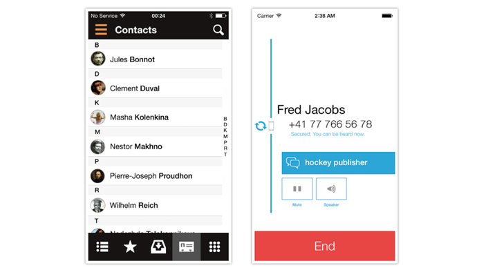 ​New iOS app encrypts communications between major smart phones