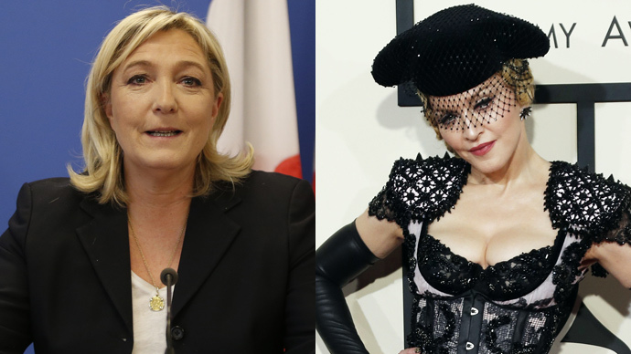 Marine Le Pen accepts Madonna’s invitation out