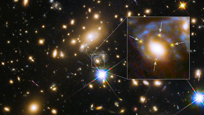 Exploding star observed 4 times over, thanks to unique gravitational lensing