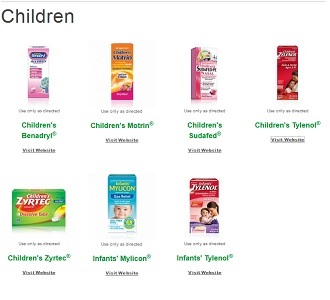 McNeil Consumer Healthcare makes over-the-counter drugs for kids (Screenshot from mcneil-consumer.com)