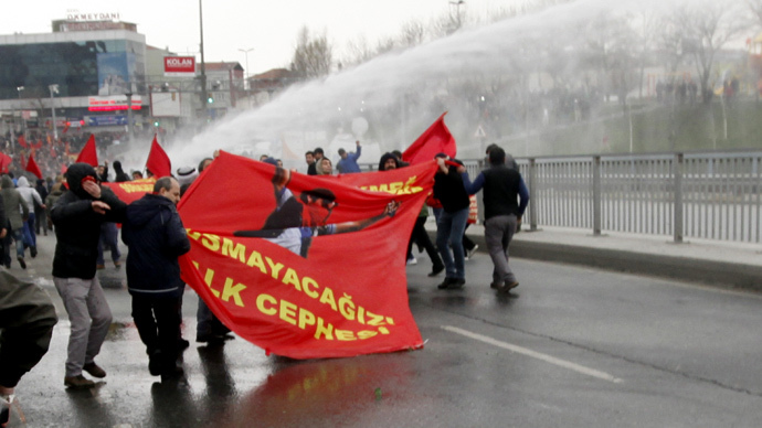 Turkish police disperse rallies honoring teen slain in Gezi protests