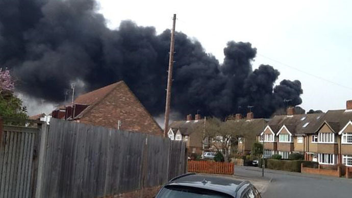 ​Huge fire at school near London, residents report explosion