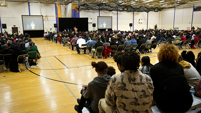 Hundreds pay tribute to unarmed black teen shot dead by police in Wisconsin