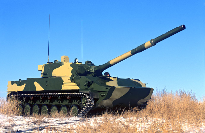 Sprut-SD airborne amphibious self-propelled tank destroyer. (RIA Novosti / Vjacheslav Afonin)