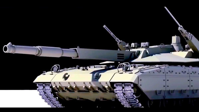 Russia's T-14 Armata Main Battle Tank. (A still from Youtube video by arronlee33)