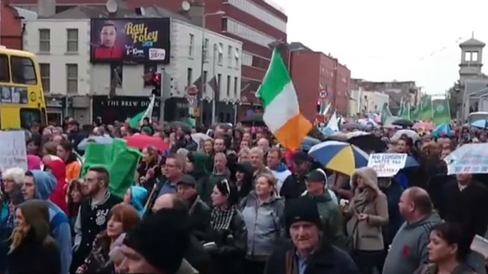 ​Irish water struggle: Thousands to march against ‘ideologically-driven’ water charges