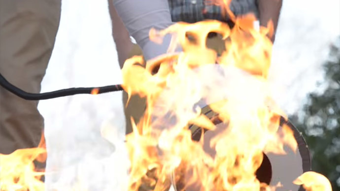 All about that bass: Sound-based fire extinguisher puts out flames (VIDEO)