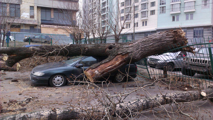 Almost a hurricane: Gusts of wind topple trees, sweeps away rooftops in Moscow (PHOTOS, VIDEO)
