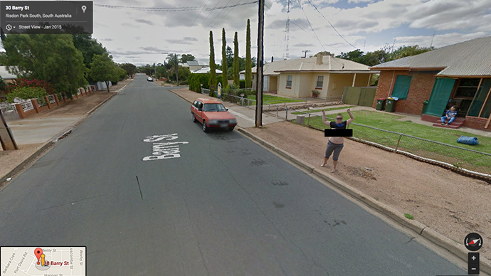 Busted! Aussie Google Street View flasher charged by police