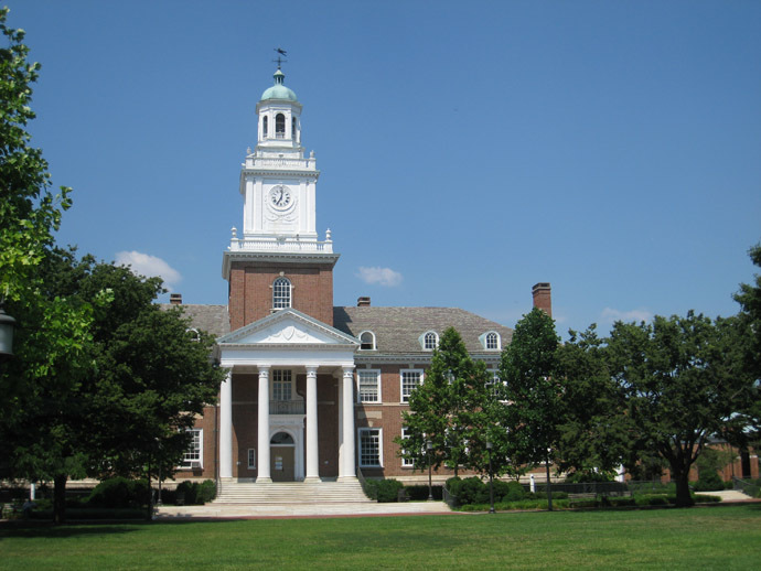 Gilman Hall, Johns Hopkins University, Baltimore, Maryland, USA. (Image from Wikipedia)