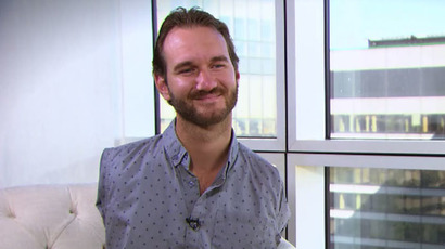 ‘Overcome disability of fear’: Nick Vujicic born limbless and inspirer of billions to RT