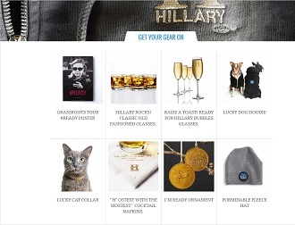 Screenshot from readyforhillary.com