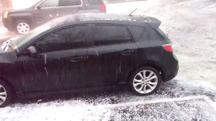 Golf-ball-sized hail, flash flooding tear through Missouri (VIDEO)