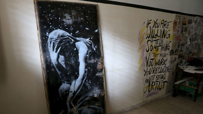 Police in Gaza seize ‘$175’ Banksy painting amid ownership dispute