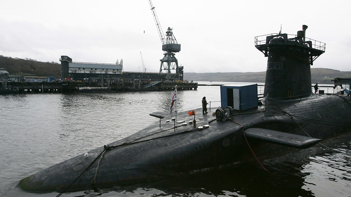 Protesters block gates of Faslane base in UK in call to scrap Trident nuclear sub program
