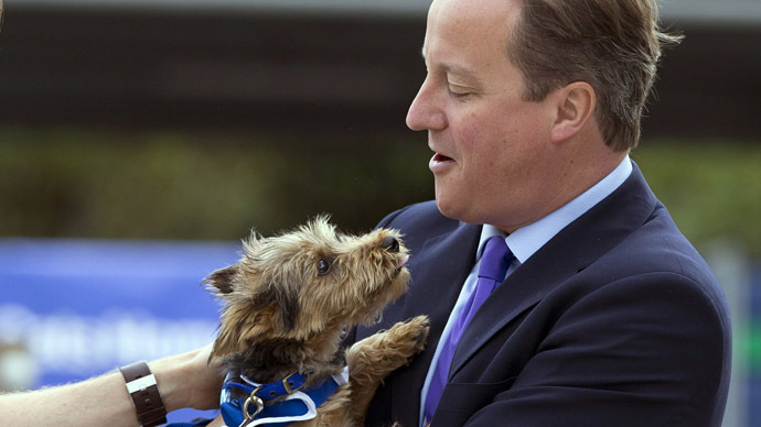 ​‘Terrier-ist’ puppy banned from going near Cameron for ‘security reasons’