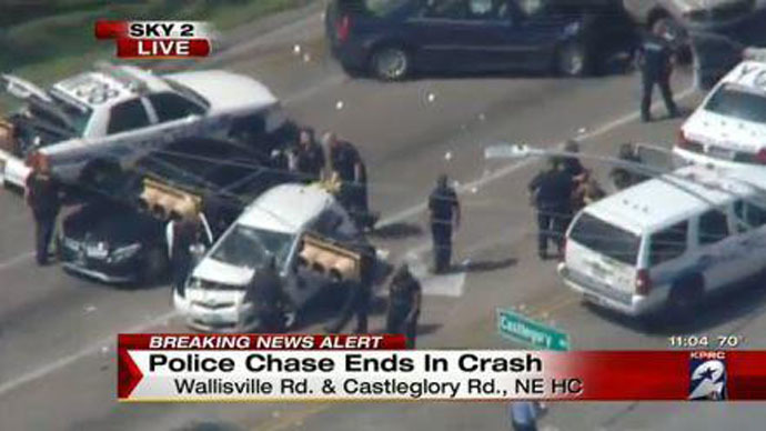 Texas police chase ends with fatal shooting (VIDEO)
