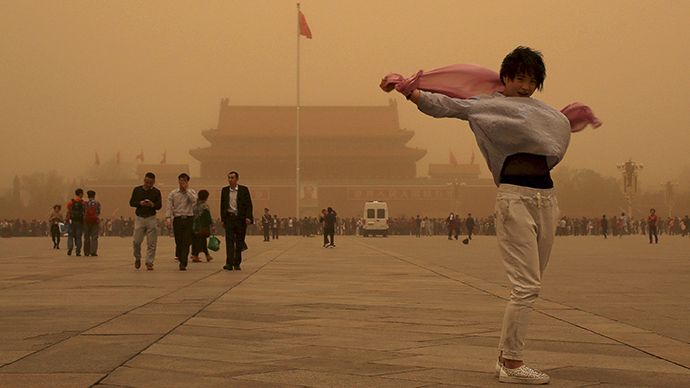 ‘Sand-ageddon’: Chinese capital hit by worst sand storm in decade