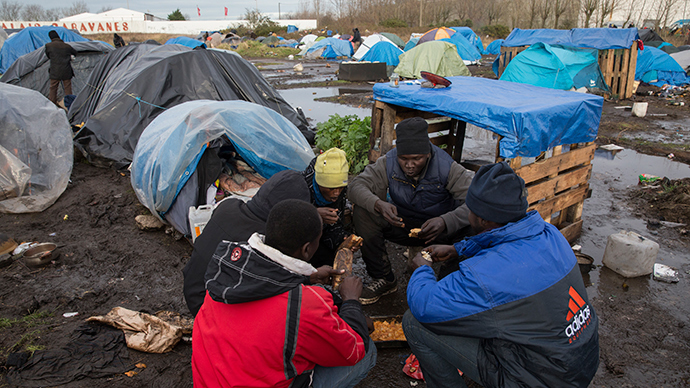 Food waste campaigners set up kitchen in Calais migrant camps