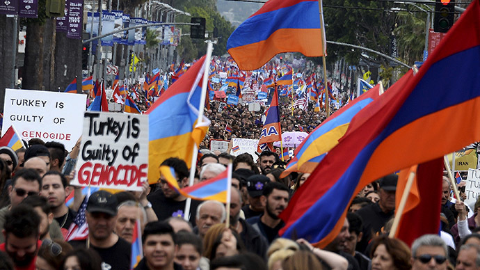 Armenian genocide: 130K march in LA to mark 100th anniversary (PHOTO, VIDEO)
