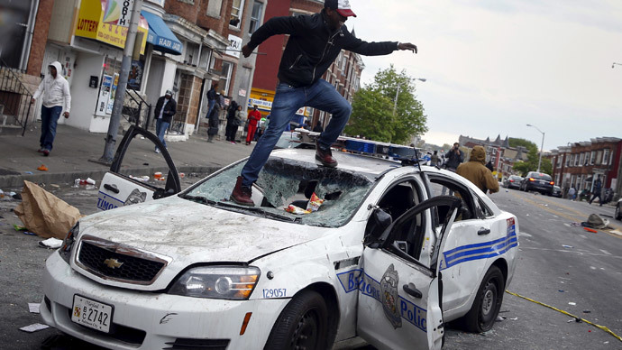 Acts of violence and destruction won't be tolerated in Baltimore - Maryland gov.