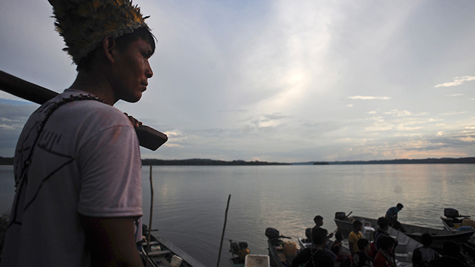 Munduruku Indians near Jacareacanga on the Tajajos River, a major tributary of the Amazon (Reuters / Lunae Parracho)