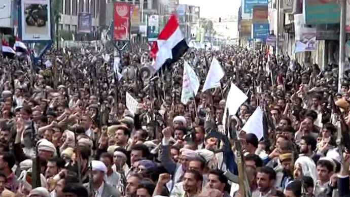 Thousands protest in Yemen against Saudi-led intervention (VIDEO)
