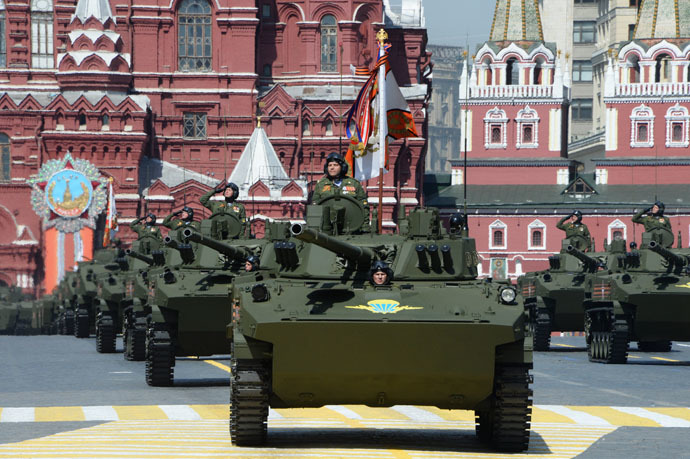 A BMD-4M amphibious fighting crawler vehicle at the military parade to mark the 70th anniversary of Victory in the 1941-1945 Great Patriotic War. (RIA Novosti/Vladimir Fedorenko)