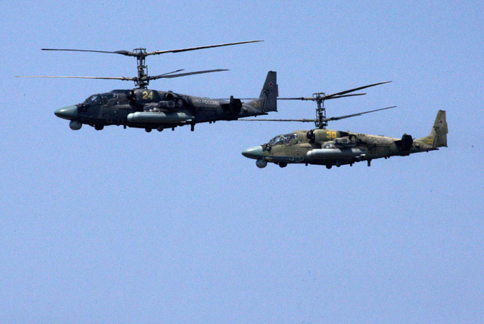 Ka-52 Alligator helicopters (RIA Novosti/Vitaliy Ankov)