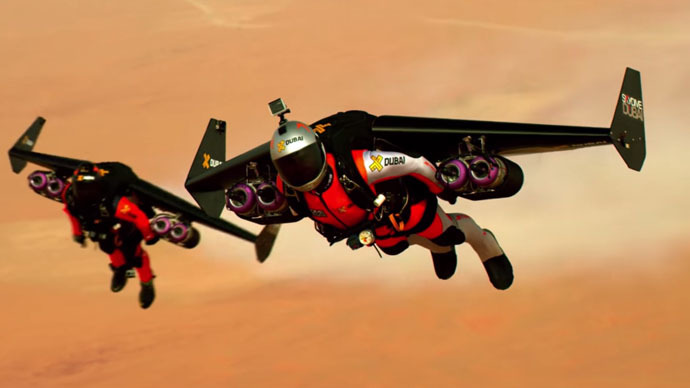 Skydive Dubai Jetpack - Human flying machine 