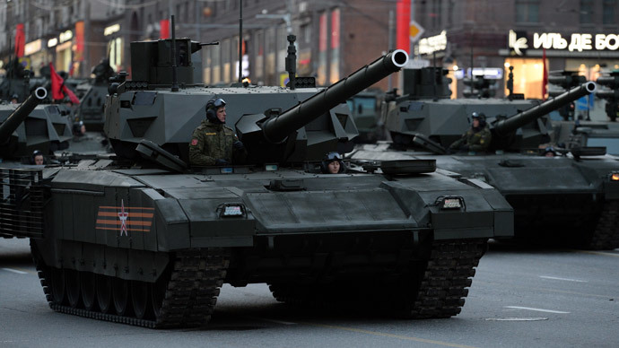 A T-14 Armata tank.(RIA Novosti / Mikhail Voskresenskiy)