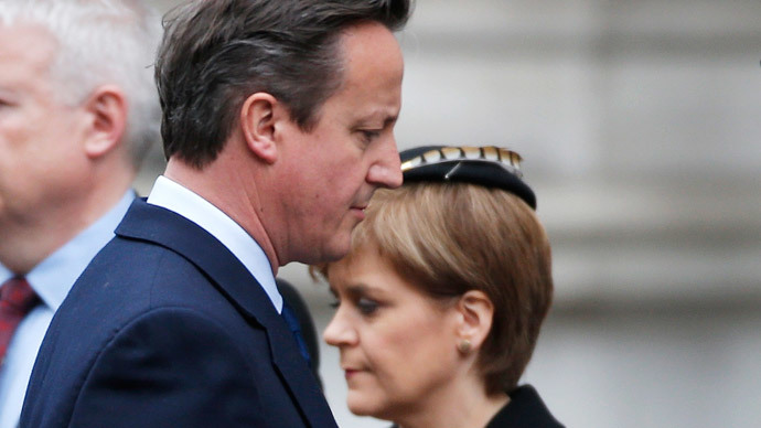 Scottish showdown: SNP leader Sturgeon & PM Cameron to hold talks