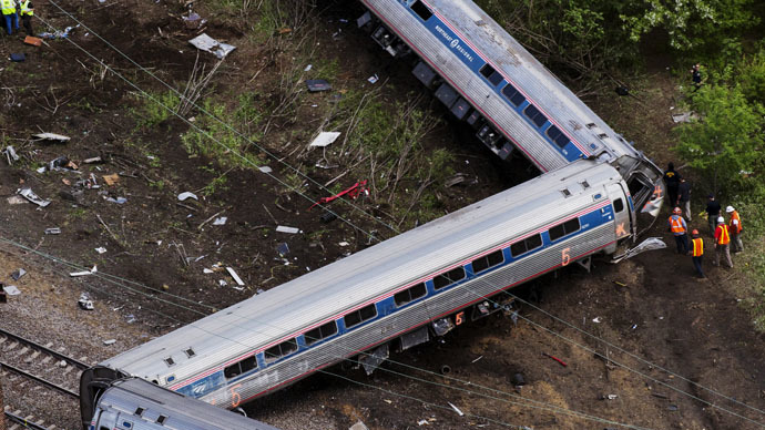 Amtrak train may have been struck before crash - NTSB