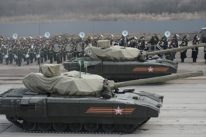 A T-14 tank with the Armata Universal Combat Platform (RIA Novosti / Ramil Sitdikov)