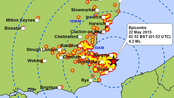 ​4.3 quake hits Kent coast, tips over garden chairs & sparks Twitter satire