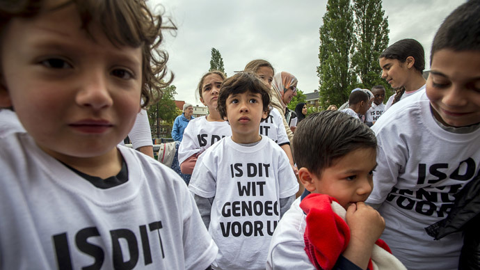‘Is this white enough for you?’ Dutch immigrant children rally against segregation